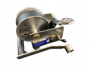 BOAT TRAILER WINCH STAINLESS STEEL 316 - 5:1/1:1 RATIO 2 SPEED CAPACITY 700KG WI